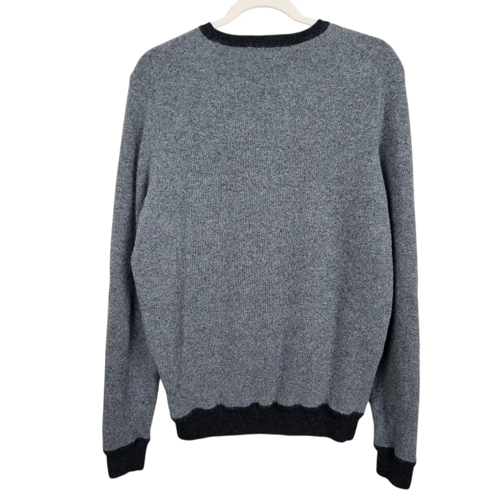 Alan Paine England Super Geelong Lambswool Sweater Grey UK 44 US Mens Size L